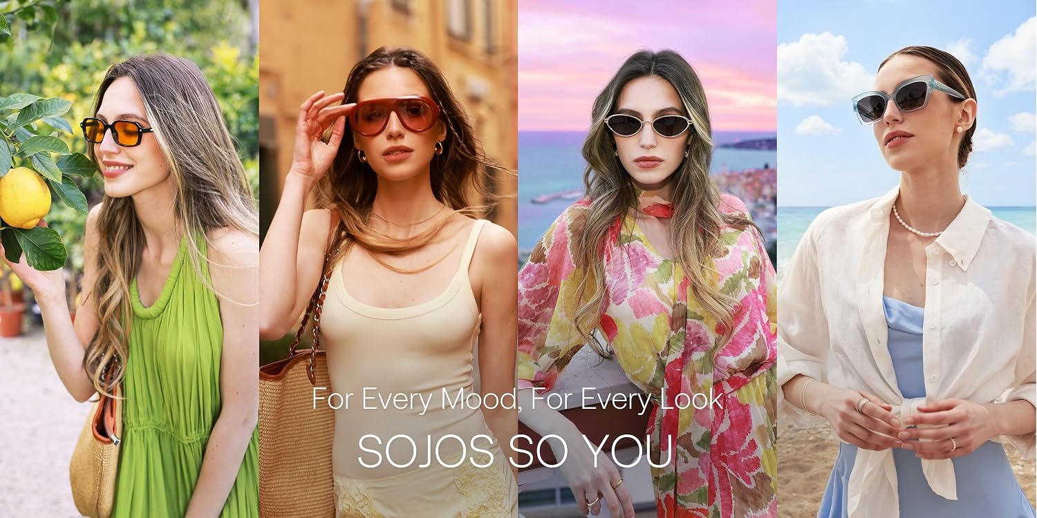SOJOS | Budget-Friendly Fashion Eyewear Brand - Multiple Retro & Modern Frame Styles, Anti-Glare Polarized Lenses - SOJOS Official Brand